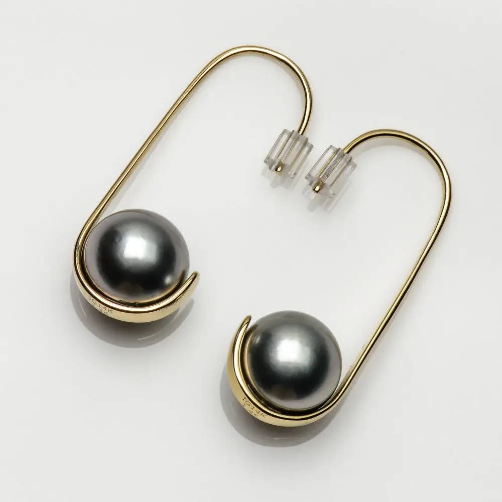 Fine Jewelry 9.6mm Round Gray Real Tahitian Cultured Pearl Drop Earrings 14k Solid White Gold
Fine Jewelry 9.6mm Round Gray Real Tahitian Cultured Pearl Drop Earrings 14k Solid White Gold