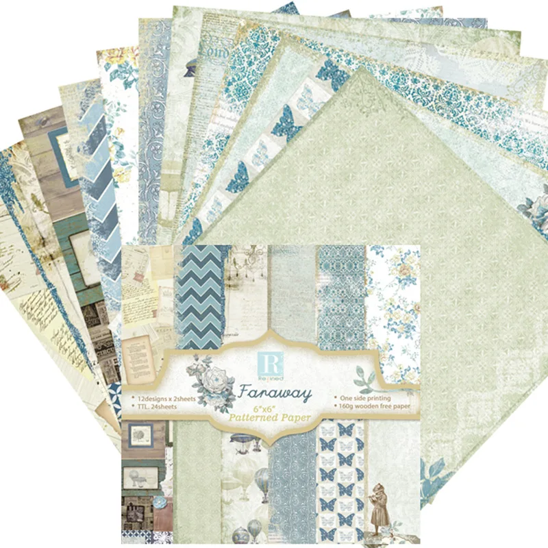 12pcs/Pack 6*6inch Faraway Patterned Paper Pack for Scrapbooking DIY Happy Planner Card Making Journal Project
12pcs/Pack 6*6inch Faraway Patterned Paper Pack for Scrapbooking DIY Happy Planner Card Making Journal Project