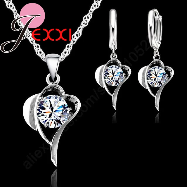 Hot New Korean Jewelry Small Fresh Heart Necklace +Earring Jewelry Set 925 Sterling Silver Zircon For Girlfriend Best Gift
Hot New Korean Jewelry Small Fresh Heart Necklace +Earring Jewelry Set 925 Sterling Silver Zircon For Girlfriend Best Gift