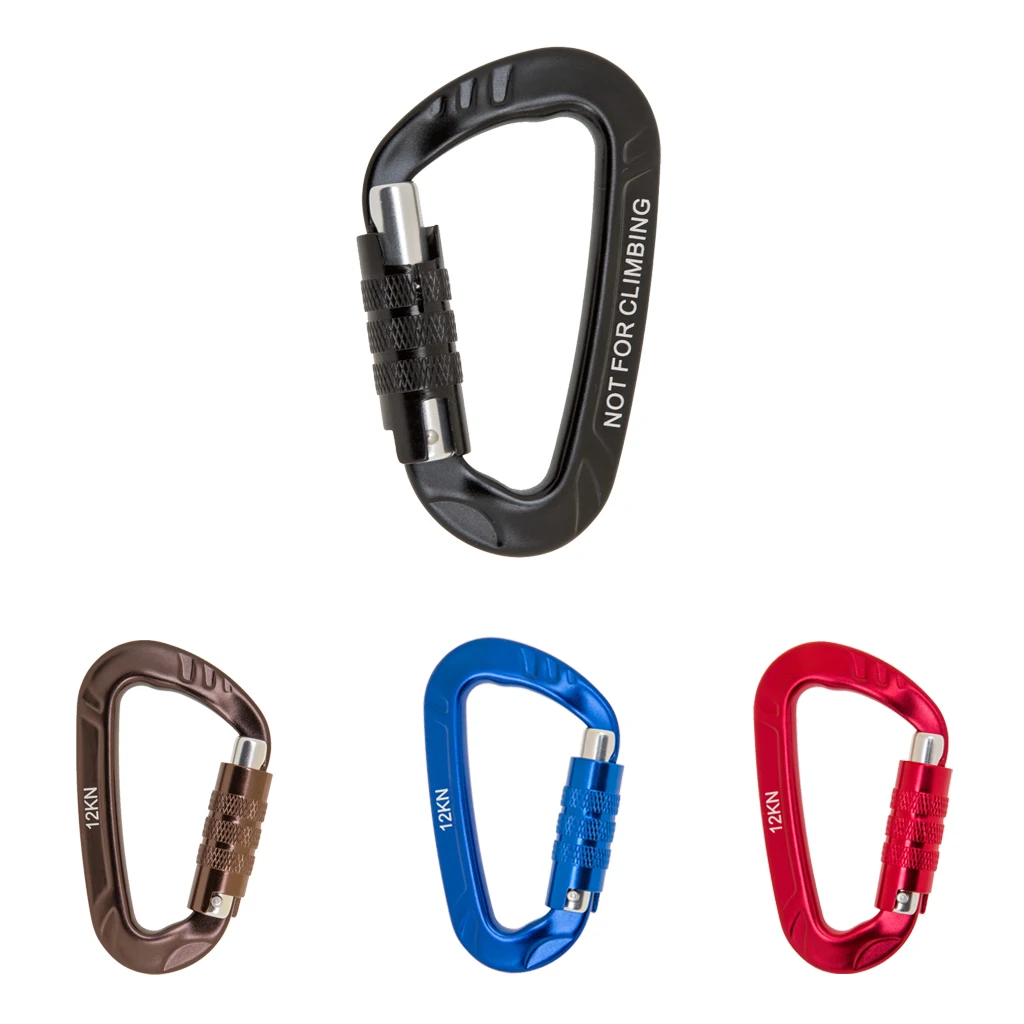 New 12KN D Shape Carabiner Screw Locking Clip Hook Keychain Camping Outdoor Rescue Engineering Carabiner Protect Climbing Access
New 12KN D Shape Carabiner Screw Locking Clip Hook Keychain Camping Outdoor Rescue Engineering Carabiner Protect Climbing Access