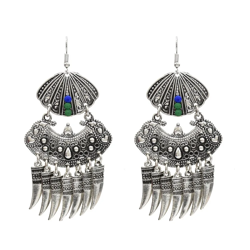Indian Vintage Wolf Teeth Tassel Fringe Drop Earrings Jhumka Jewelry Women Wedding Turkish Gypsy Chunky Big Fan Dangle Oorbellen
Indian Vintage Wolf Teeth Tassel Fringe Drop Earrings Jhumka Jewelry Women Wedding Turkish Gypsy Chunky Big Fan Dangle Oorbellen