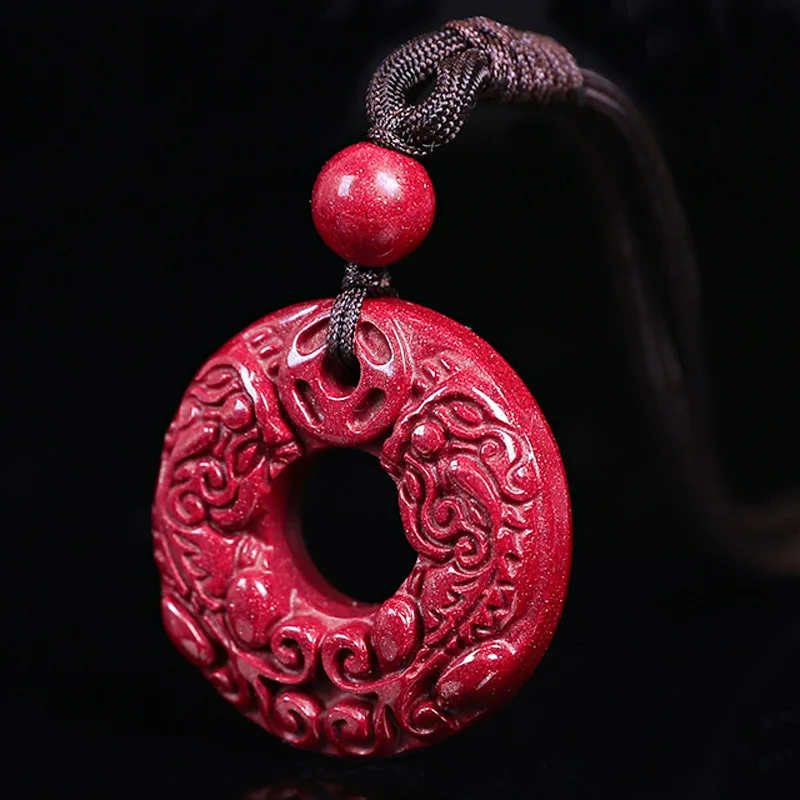 Drop Shipping Natural Cinnabar Safety Button Brave Troops Pendant Necklace Amulet Jade PingAnKou Necklace For Woman Men
Drop Shipping Natural Cinnabar Safety Button Brave Troops Pendant Necklace Amulet Jade PingAnKou Necklace For Woman Men