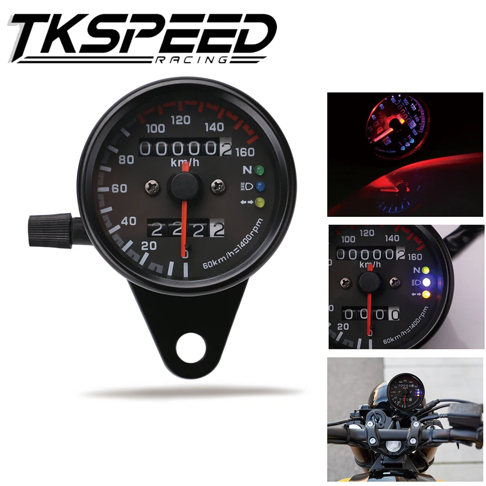 Universal Motorcycle Speedometer Odometer 12V Motorcycle Dual Speed Meter with LED Indicator Speedometer Motorcycle
Universal Motorcycle Speedometer Odometer 12V Motorcycle Dual Speed Meter with LED Indicator Speedometer Motorcycle
