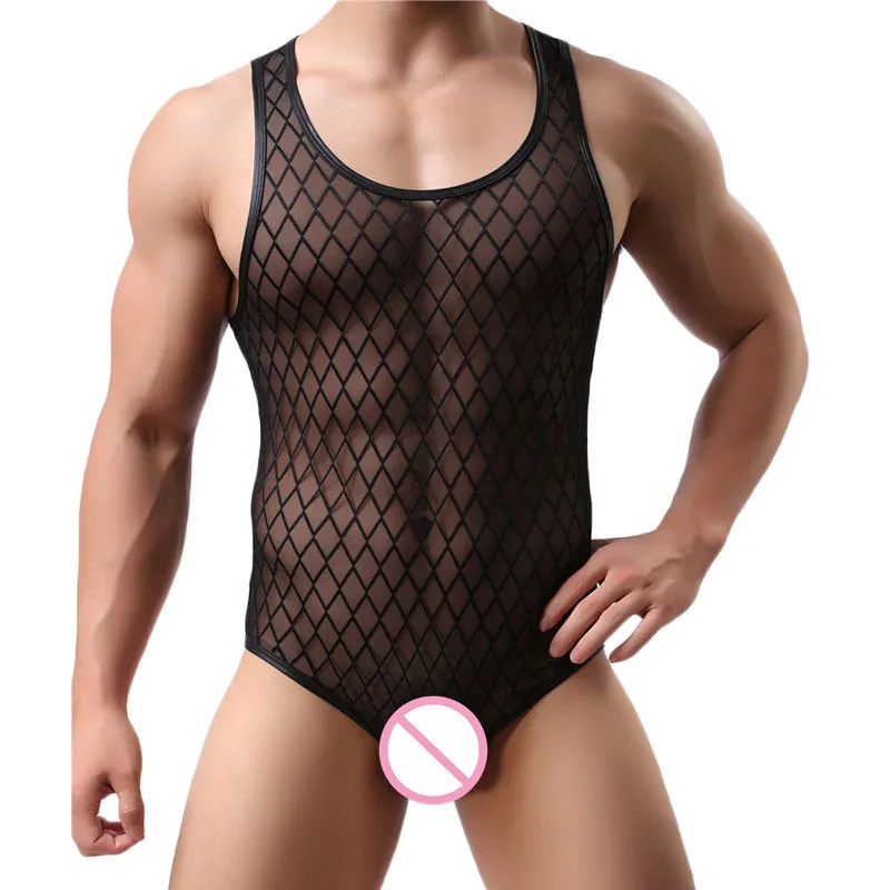 Sexy Undershirt Men Bodysuit Shapewear Male Slimming Wrestling Body Shaper Underwear Mesh Tranparent Jumpsuit Undershirts
Sexy Undershirt Men Bodysuit Shapewear Male Slimming Wrestling Body Shaper Underwear Mesh Tranparent Jumpsuit Undershirts