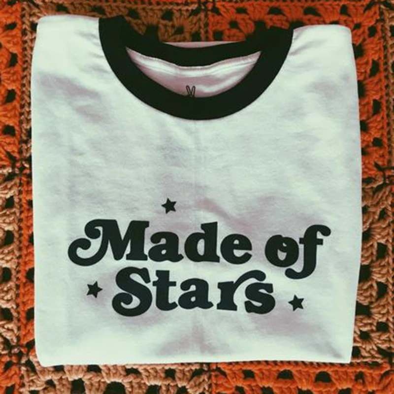 made of stars Women Men T Shirt Casual Funny Shirt For Lady Top Tee Hipster Female T-Shirt
made of stars Women Men T Shirt Casual Funny Shirt For Lady Top Tee Hipster Female T-Shirt