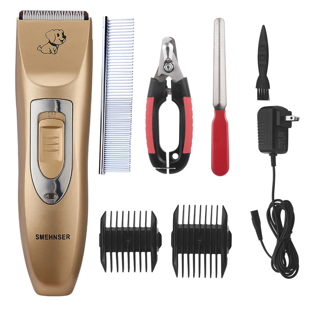 Машинка для стрижки собак, Аккумуляторный триммер с низким уровнем шума, с пилкой для ногтей и расческой
Машинка для стрижки собак, Аккумуляторный триммер с низким уровнем шума, с пилкой для ногтей и расческой