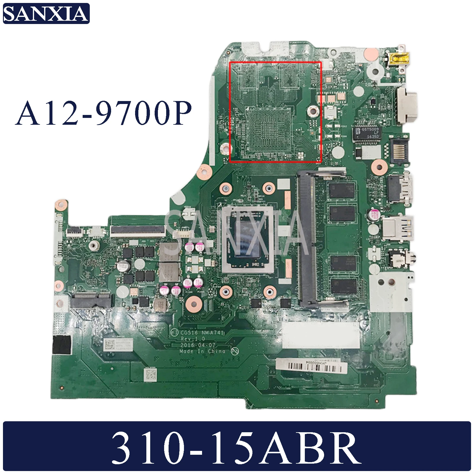 Материнская плата KEFU NM-A741 для ноутбука Lenovo Ideapad 310-15ABR, оригинальная материнская плата 4G-RAM A12-9700P
Материнская плата KEFU NM-A741 для ноутбука Lenovo Ideapad 310-15ABR, оригинальная материнская плата 4G-RAM A12-9700P