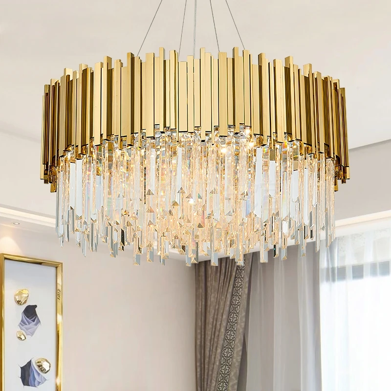 Light luxury modern living room crystal chandelier restaurant simple creative new metal crystal lamp
Light luxury modern living room crystal chandelier restaurant simple creative new metal crystal lamp