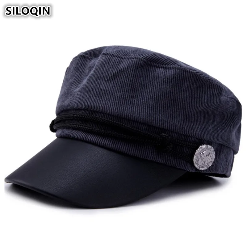 SILOQIN Corduroy Retro Army Military Hats Elegant Women's Hat Fashion Vintage Flat Cap New Style Ladies Snapback Caps For Women
SILOQIN Corduroy Retro Army Military Hats Elegant Women's Hat Fashion Vintage Flat Cap New Style Ladies Snapback Caps For Women
