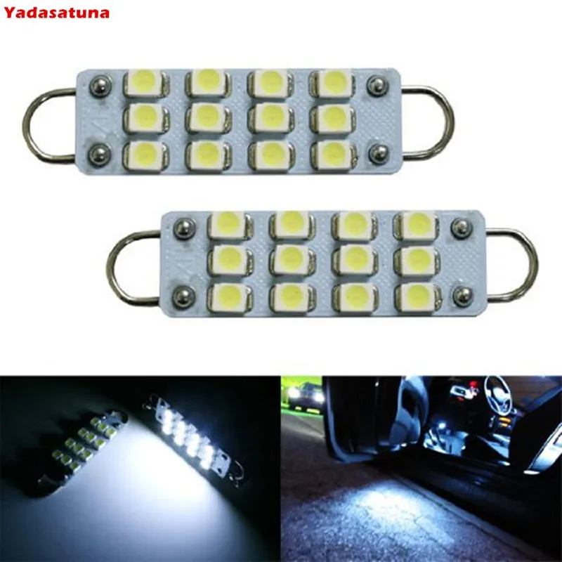 4Pieces/Lot 44mm 12-SMD 3528 Festoon LED Bulbs For Car Side Door Courtesy Area Rigid Loop 1.73" LED Light Bulbs 561 562 567
4Pieces/Lot 44mm 12-SMD 3528 Festoon LED Bulbs For Car Side Door Courtesy Area Rigid Loop 1.73" LED Light Bulbs 561 562 567