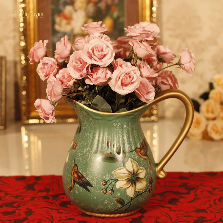 style of the ancient vase of flower flower American Pastoral retro Decor style decoration crafts Home Furnishing
style of the ancient vase of flower flower American Pastoral retro Decor style decoration crafts Home Furnishing