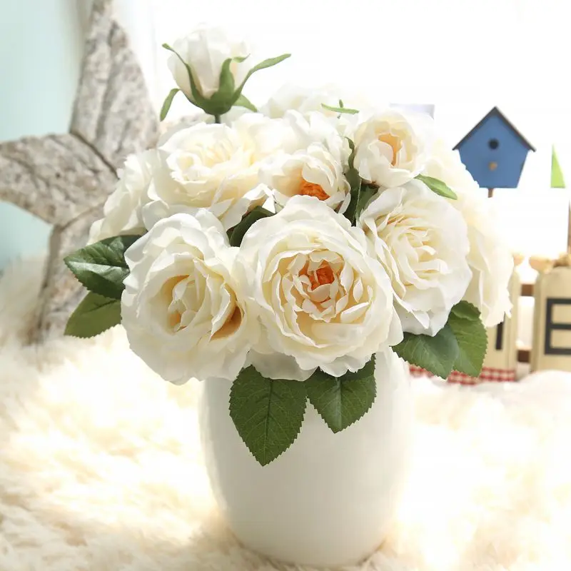 7 Heads Silk Rose Flowers Artificial Flower Bridal Bouquet Wedding Decorations Fake Flowers Fall Decor Home
7 Heads Silk Rose Flowers Artificial Flower Bridal Bouquet Wedding Decorations Fake Flowers Fall Decor Home
