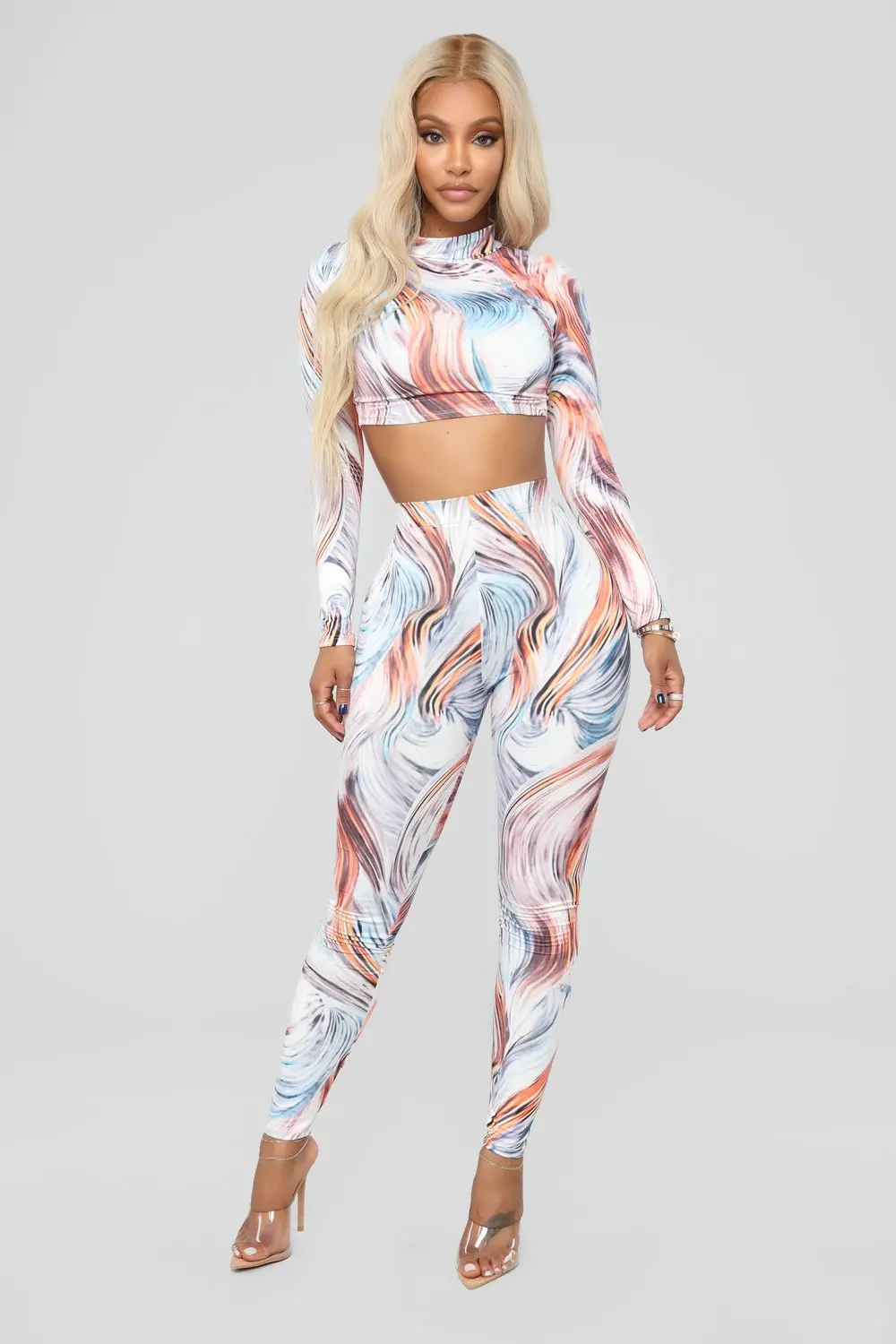 Women striped patchwork long sleeve Graffiti Print Turtleneck crop top pants 2 piece set for female women 2018 autumn new activi
Women striped patchwork long sleeve Graffiti Print Turtleneck crop top pants 2 piece set for female women 2018 autumn new activi