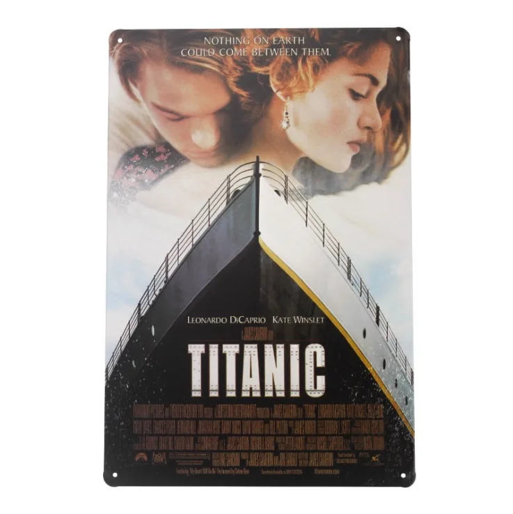 1 шт. Титаник Leonardo Kate Winslet DiCaprio оловянные тарелки знаки настенная комната Человек