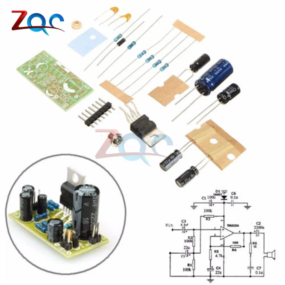 TDA2030A Electronic Audio Power Amplifier Board Module Mono 18W DC 9-24V For DIY Kit
TDA2030A Electronic Audio Power Amplifier Board Module Mono 18W DC 9-24V For DIY Kit