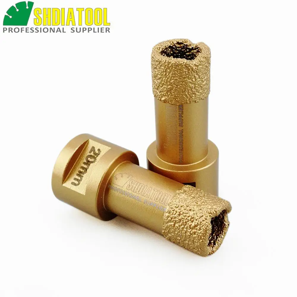 SHDIATOOL 2pcs 20mm Vacuum brazed Diamond Drilling Bits Granite & Marble Drill Bit Porcelain Tile Hole Saw M14 Thread Crown
SHDIATOOL 2pcs 20mm Vacuum brazed Diamond Drilling Bits Granite & Marble Drill Bit Porcelain Tile Hole Saw M14 Thread Crown
