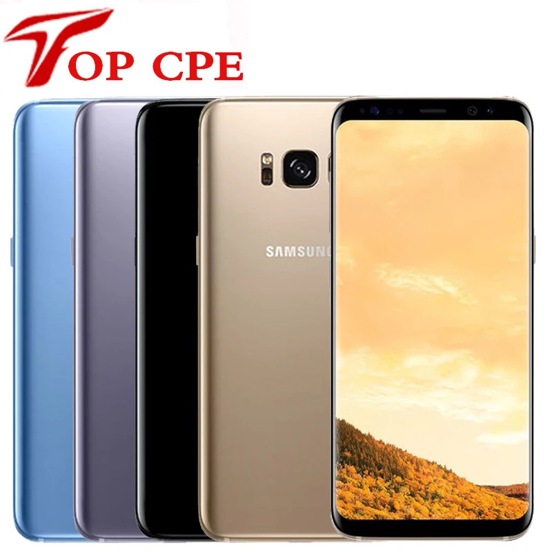 Оригинальный мобильный телефон Samsung Galaxy S8 G950F G950U 4G LTE Восьмиядерный 4 Гб ОЗУ 64 ПЗУ 5