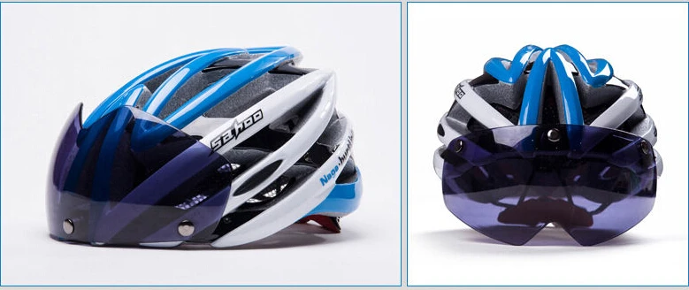 UV400 Goggles Motorcycle Bicycle Cycling Helmet Ultralight and Integrally-molded MTB Road helmet SIZE:58-62cm+Protective Gear
UV400 Goggles Motorcycle Bicycle Cycling Helmet Ultralight and Integrally-molded MTB Road helmet SIZE:58-62cm+Protective Gear