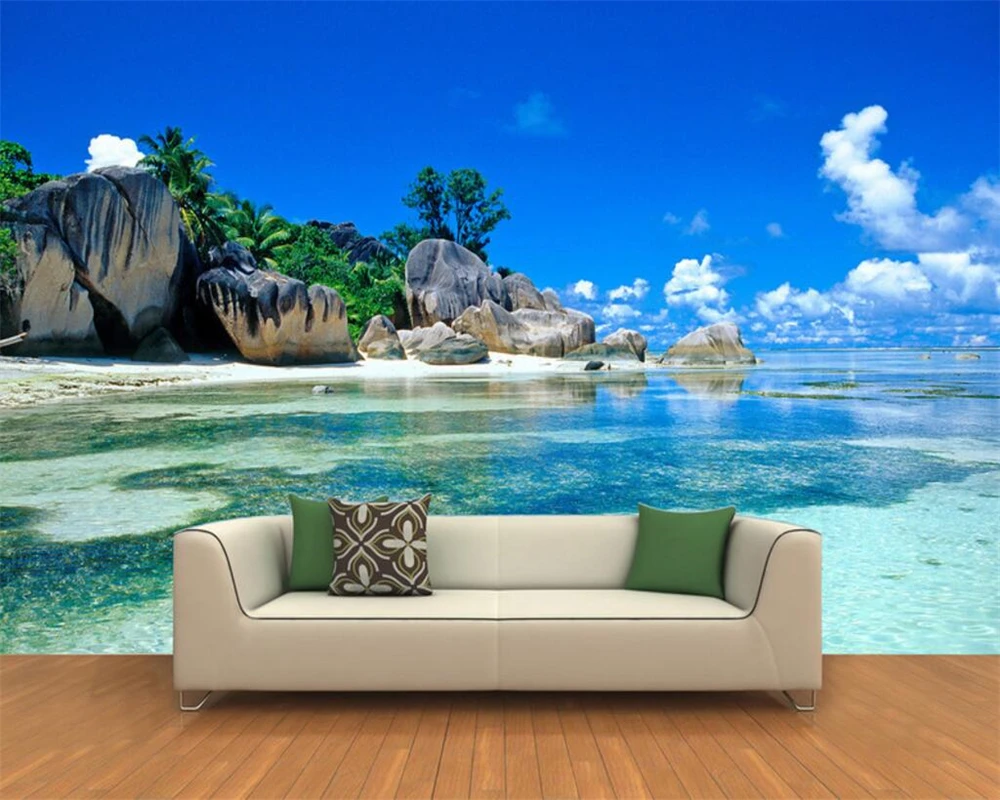 Beibehang Custom Wallpapers 3D HD Seaview Rocks Beach Scenery Background Wall Living Room Bedroom Sofa TV Frescoes 3d wallpaper
Beibehang Custom Wallpapers 3D HD Seaview Rocks Beach Scenery Background Wall Living Room Bedroom Sofa TV Frescoes 3d wallpaper
