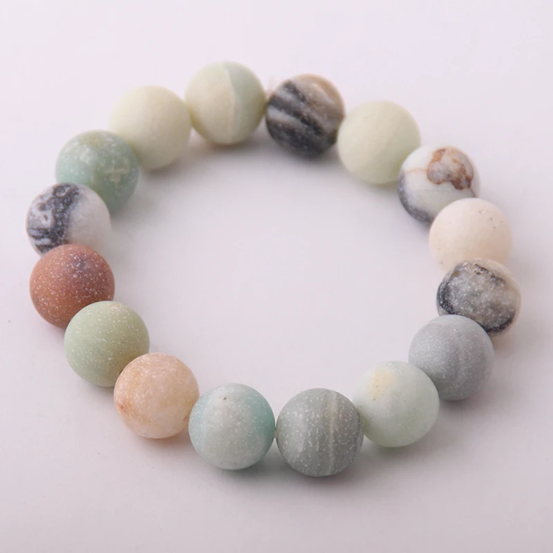 Fashion Stones Stretch bracelets 12mm Frosted Beautiful Natural Amazonite Stone Bracelet bangle
Fashion Stones Stretch bracelets 12mm Frosted Beautiful Natural Amazonite Stone Bracelet bangle