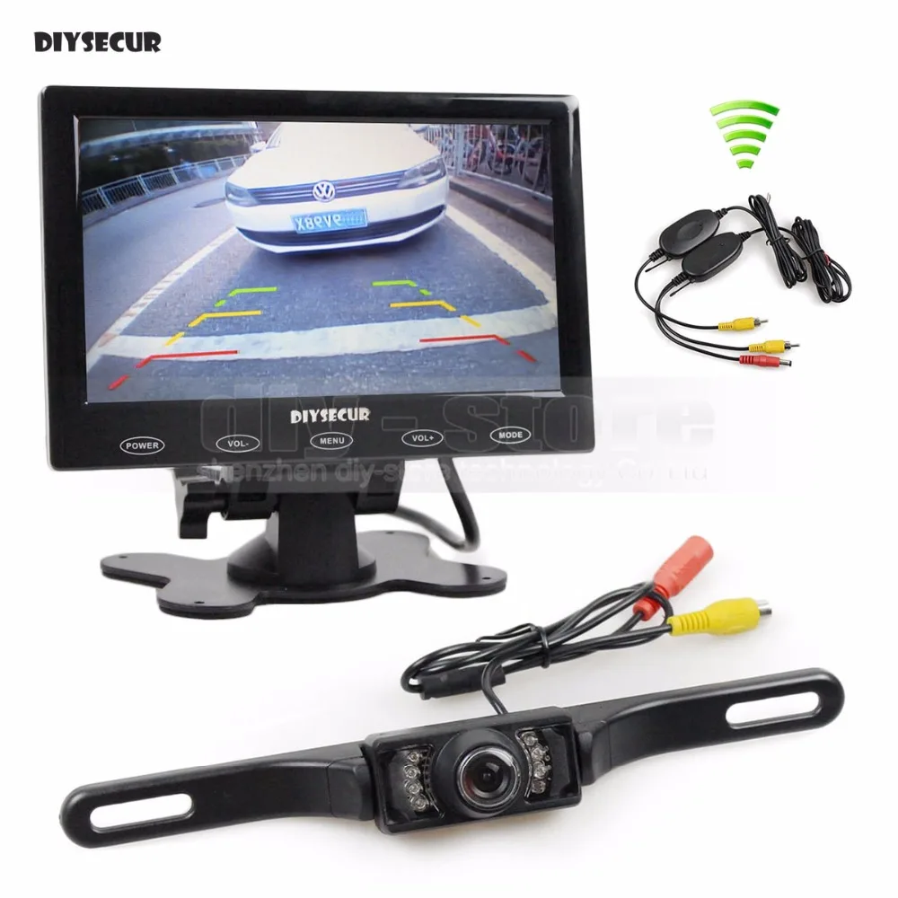 DIYSECUR Wireless 7 inch Touch Button Ultra-thin Car Monitor + IR Rear View Camera Wireless Parking Assistance System Kit
DIYSECUR Wireless 7 inch Touch Button Ultra-thin Car Monitor + IR Rear View Camera Wireless Parking Assistance System Kit