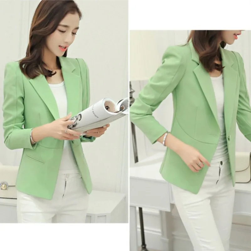 YSMARKET Spring Autumn Tops Fashion Casual Women Jackets Female Slim Coat Long Sleeve Business Ladies Office Work Wear Suit
YSMARKET Spring Autumn Tops Fashion Casual Women Jackets Female Slim Coat Long Sleeve Business Ladies Office Work Wear Suit