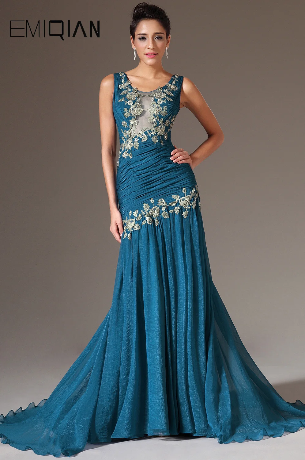 Freeshipping New Trumpet / Mermaid Scoop Neckline Court Train Formal Evening Dress
Freeshipping New Trumpet / Mermaid Scoop Neckline Court Train Formal Evening Dress