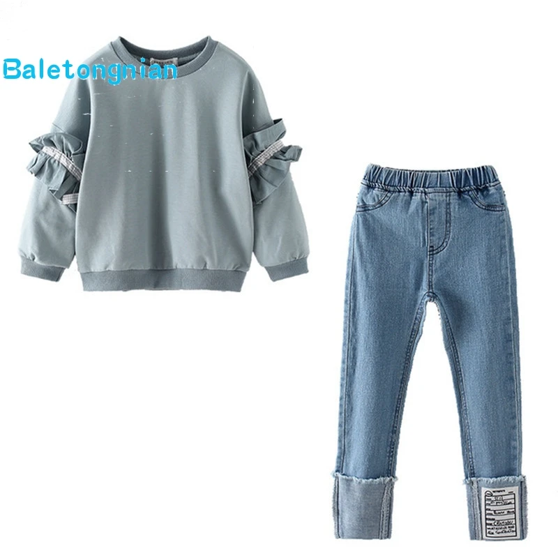 Модная одежда для девочек 2019, одежда для девочек, детская одежда для девочек 4-14 лет, одежда для подростков, Однотонная рубашка + джинсовые бр...
Модная одежда для девочек 2019, одежда для девочек, детская одежда для девочек 4-14 лет, одежда для подростков, Однотонная рубашка + джинсовые бр...