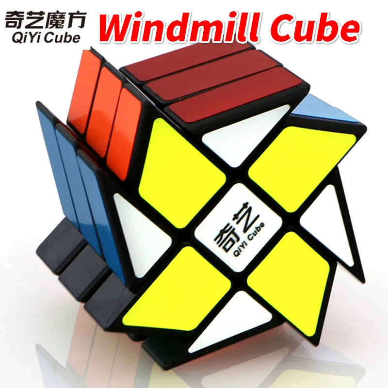 Qiyi куб мельница пазл 3x3 необычная форма магический Cubo Magico Обучающие Развивающие