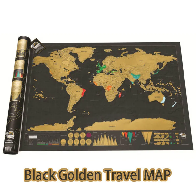 Deluxe Erase World Map Scratch off карта мира персональные дорожные царапины для карты Европа
