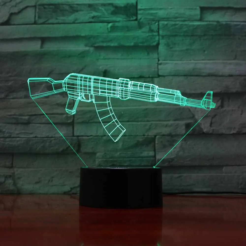 3D Led 7 цветов изменяющая сенсорная кнопка Usb игрушечный пулемет молдинг ночник настольная лампа декор гостиной светильник подарки
3D Led 7 цветов изменяющая сенсорная кнопка Usb игрушечный пулемет молдинг ночник настольная лампа декор гостиной светильник подарки