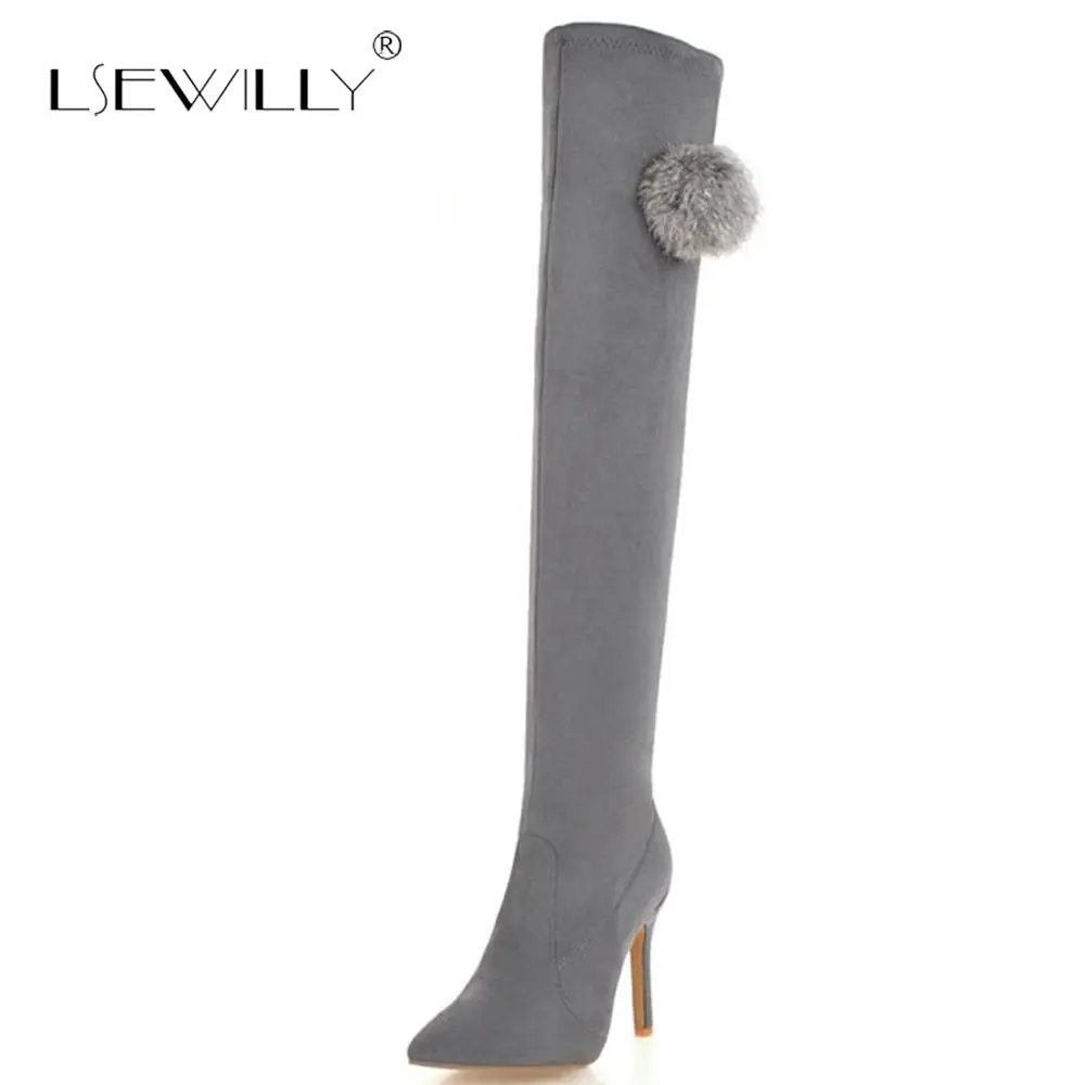 Женские сапоги без застежки Lsewilly, зимние сапоги выше колена на тонком высоком каблуке, с острым носком, большие размеры 34-48, S978
Женские сапоги без застежки Lsewilly, зимние сапоги выше колена на тонком высоком каблуке, с острым носком, большие размеры 34-48, S978