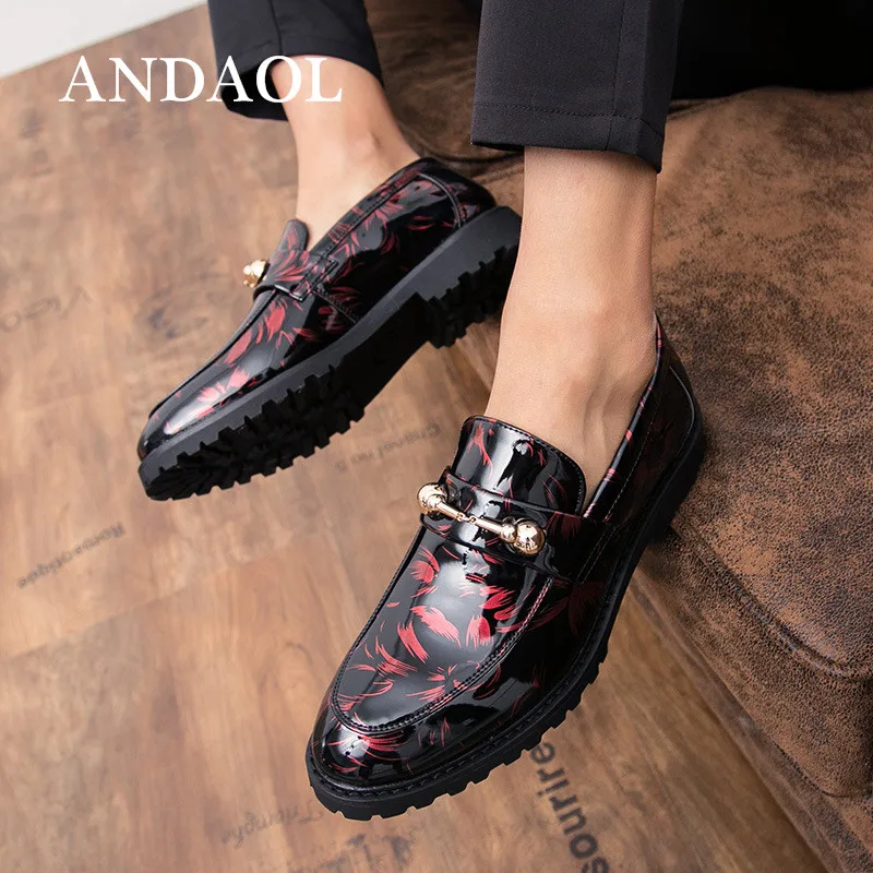 ANDAOL Men's Leather Casual Shoes Top Quality Metal buckle Waterproof Business Office Loafers Luxury Slip-On wedding party Shoes
ANDAOL Men's Leather Casual Shoes Top Quality Metal buckle Waterproof Business Office Loafers Luxury Slip-On wedding party Shoes