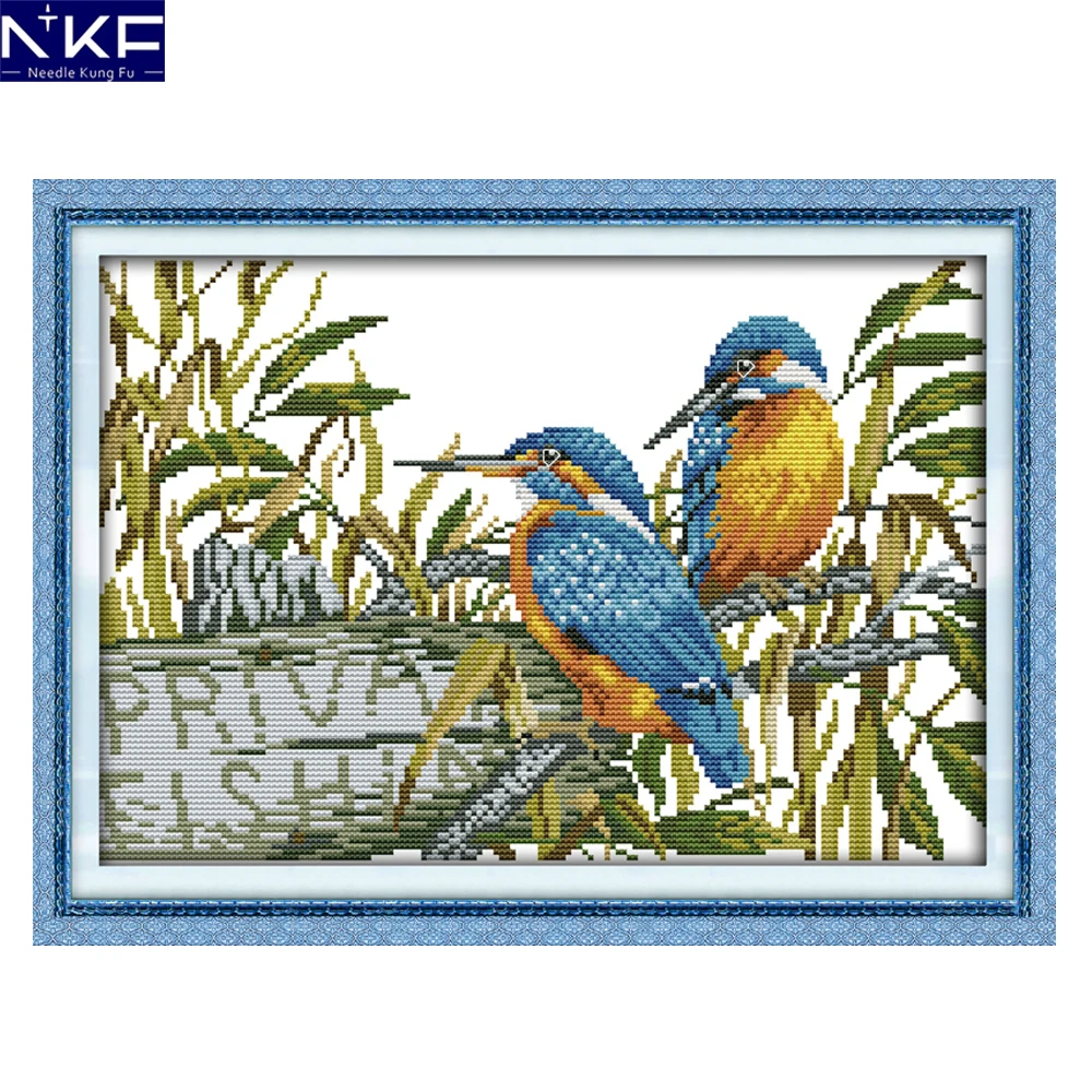 NKF The In Love Alcedo Euryzona Pattern DIY Handmade Craft Cross Stitch Set Embroidery Kit Animal Design Stitching Home Decor
NKF The In Love Alcedo Euryzona Pattern DIY Handmade Craft Cross Stitch Set Embroidery Kit Animal Design Stitching Home Decor