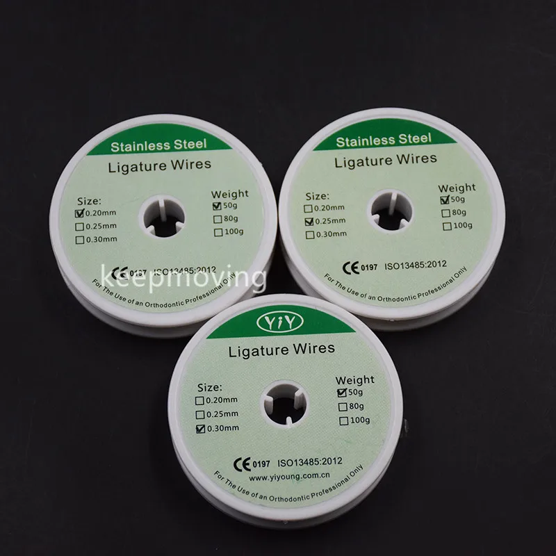 10 Rolls Dental Orthodontic Ligature Wire Round Spool Stainless Steel 0.2/0.25/0.3 mm 50g
10 Rolls Dental Orthodontic Ligature Wire Round Spool Stainless Steel 0.2/0.25/0.3 mm 50g