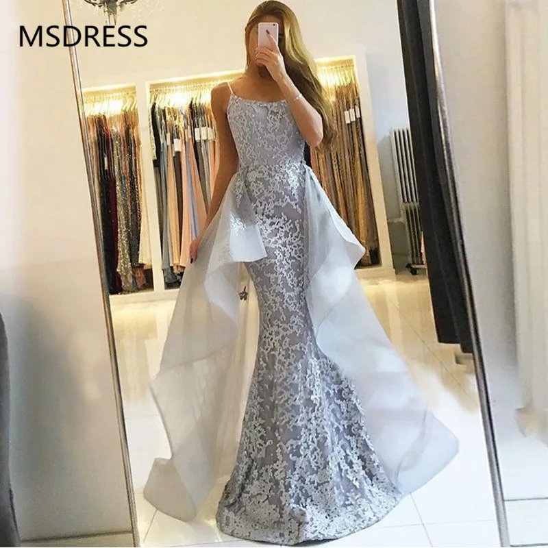 2019 Gray Muslim Formal Evening Dresses Mermaid Detachable Train Lace Islamic Dubai Kaftan Saudi Arabic Long Evening Gown
2019 Gray Muslim Formal Evening Dresses Mermaid Detachable Train Lace Islamic Dubai Kaftan Saudi Arabic Long Evening Gown