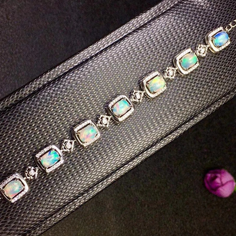 Fashion silver opal bracelet 100% natural Australia opal silver bracelet solid 925 silver opal jewelry for party birthday gift
Fashion silver opal bracelet 100% natural Australia opal silver bracelet solid 925 silver opal jewelry for party birthday gift
