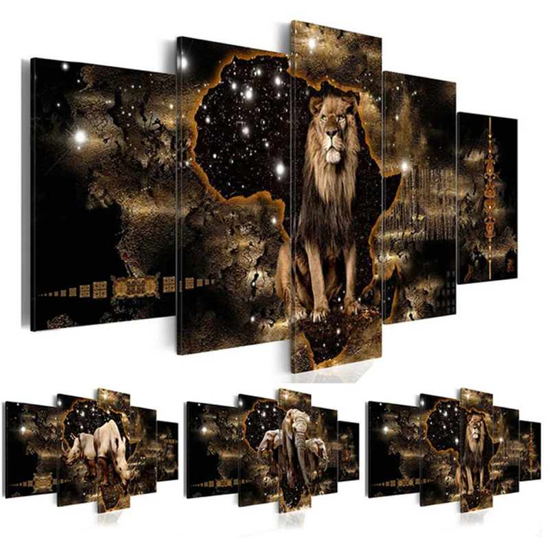 Multi-pictures 5pcs lion elephant rhino Diamond painting by numbers Diy Square round Mosaic Diamond EmbroideryZP-1288
Multi-pictures 5pcs lion elephant rhino Diamond painting by numbers Diy Square round Mosaic Diamond EmbroideryZP-1288