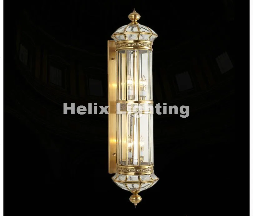 New Arrival Retro Brass Lamp 110V~220V Indoor/Outdoor Brass Wall Lighting D25cm H70cm/100cm Antique Bronze Living Room Lights
New Arrival Retro Brass Lamp 110V~220V Indoor/Outdoor Brass Wall Lighting D25cm H70cm/100cm Antique Bronze Living Room Lights