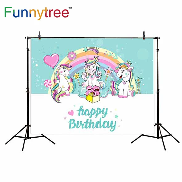 Фон Funnytree для фотостудии Единорог день рождения радуга мультфильм конфеты дети Профессиональный фон фотобудка
Фон Funnytree для фотостудии Единорог день рождения радуга мультфильм конфеты дети Профессиональный фон фотобудка