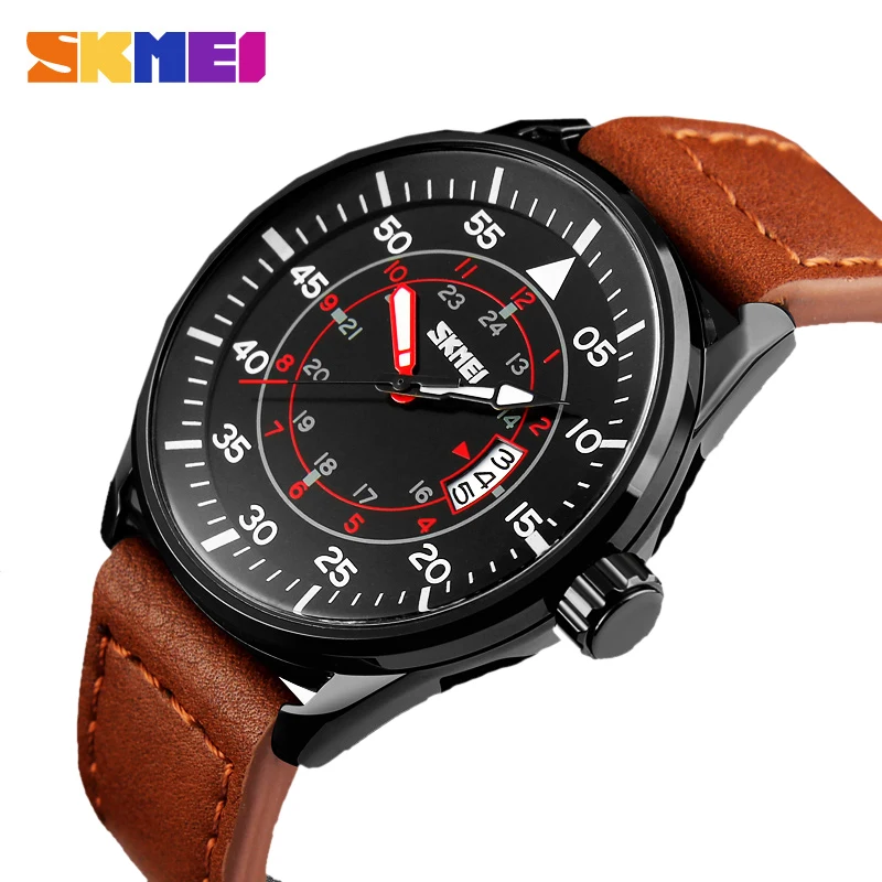 Skmei Luxury Brand Leather Sports Watches Analog Display Date Men Quartz Watch Business Watch Men Watch relogio masculino
Skmei Luxury Brand Leather Sports Watches Analog Display Date Men Quartz Watch Business Watch Men Watch relogio masculino