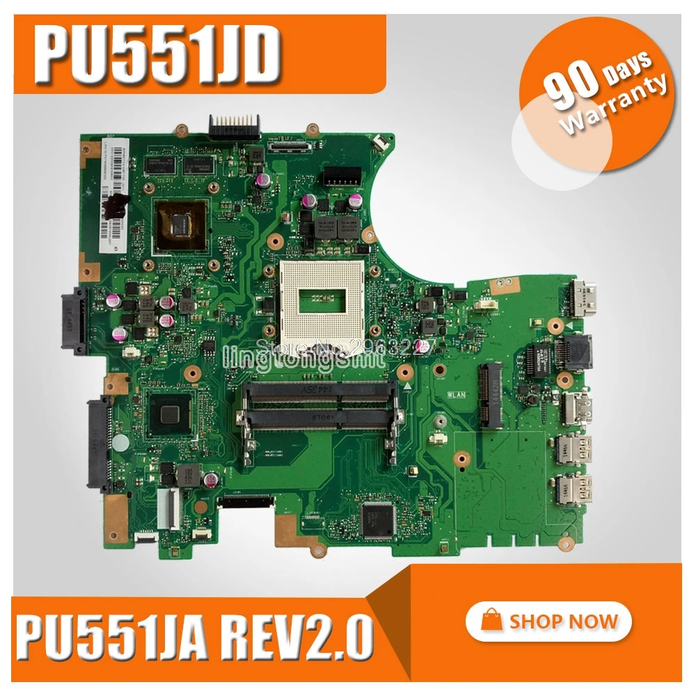 Для For Asus PU551JD материнская плата PU551J PU551JD PU551JA REV2.0 материнская плата DDR3 100% протестирована
Для For Asus PU551JD материнская плата PU551J PU551JD PU551JA REV2.0 материнская плата DDR3 100% протестирована