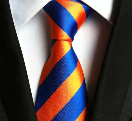 Brand New Classic 8cm Design Ties Stylish High Quality Orang with Blue Striped Tie Fashion Jacquard Woven Gravatas for Men
Brand New Classic 8cm Design Ties Stylish High Quality Orang with Blue Striped Tie Fashion Jacquard Woven Gravatas for Men