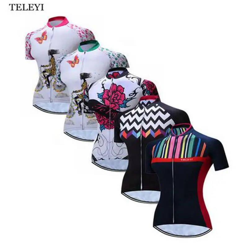 TELEYI Women Summer Racing Cycling Jersey Shirts Bike Bicycle Sportswear Ropa Ciclismo Road Breathable Cycling Clothing 5 Style
TELEYI Women Summer Racing Cycling Jersey Shirts Bike Bicycle Sportswear Ropa Ciclismo Road Breathable Cycling Clothing 5 Style
