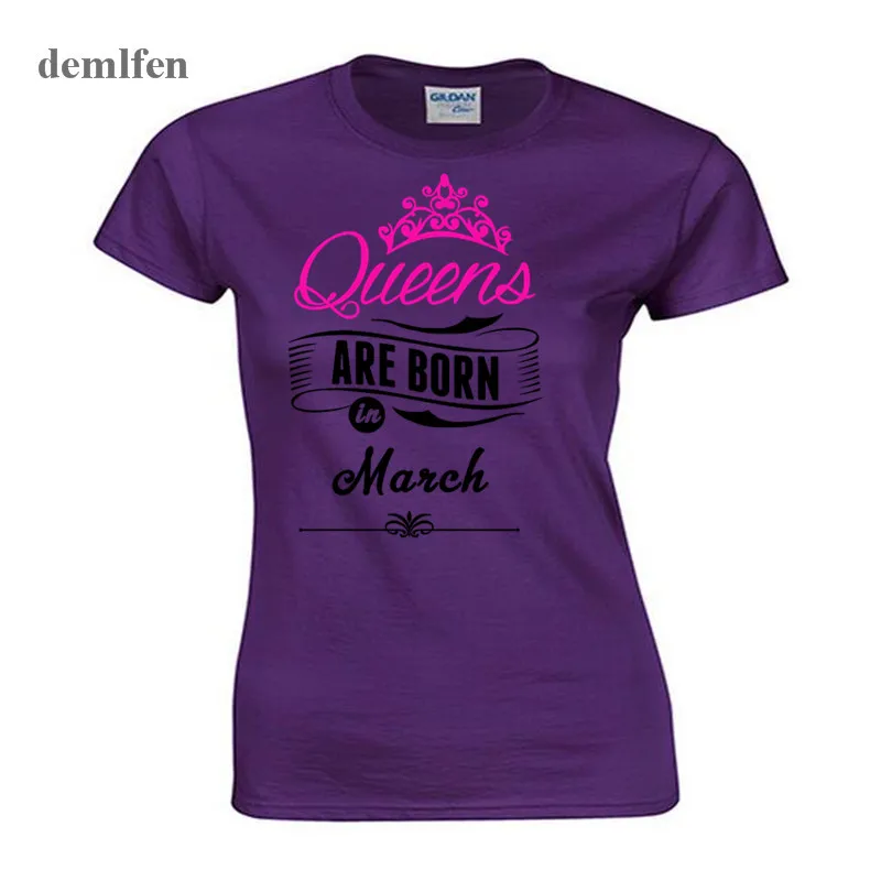 Queen Are Born In March T Shirt Women's FashionO-neck T Shirt Girl Short Sleeved Cotton T Shirt Tops Tees
Queen Are Born In March T Shirt Women's FashionO-neck T Shirt Girl Short Sleeved Cotton T Shirt Tops Tees