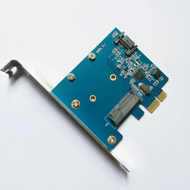 10 шт./лот PCIe к MSATA SSD и SATA3.0 комбинированная Расширительная карта PCI Express контроллер