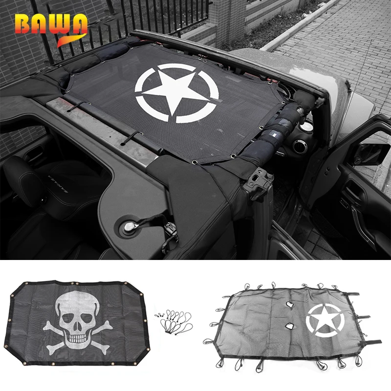 Sunshade Mesh Shade Cover Top For Jeep Wrangler 2007-2017 JK Sunshade Roof Top Mesh UV Proof Insulation Net Automatic Car Covers
Sunshade Mesh Shade Cover Top For Jeep Wrangler 2007-2017 JK Sunshade Roof Top Mesh UV Proof Insulation Net Automatic Car Covers