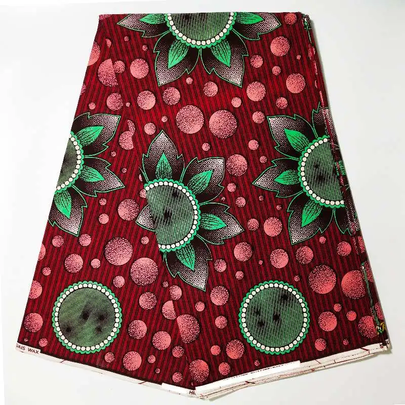 African 100% Cotton Soft Wax African Fabric On Sale red and green African Fabric Real Wax Print Ankara Fabric 6yards/lot
African 100% Cotton Soft Wax African Fabric On Sale red and green African Fabric Real Wax Print Ankara Fabric 6yards/lot