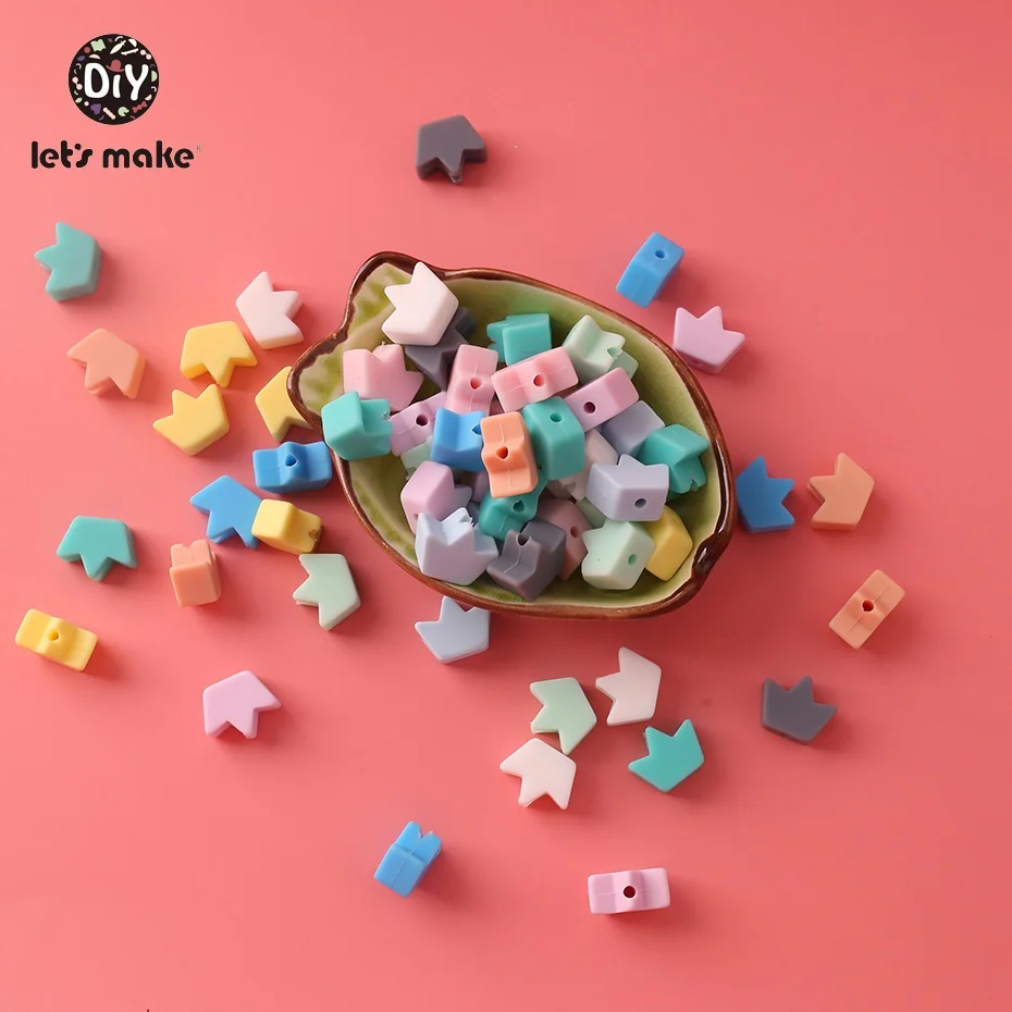Let's Make 50pc Silicone Crown Teether Non-Toxic Safe and Natural Children Training Toys New Born Toy BPA FREE Nursing Pendant
Let's Make 50pc Silicone Crown Teether Non-Toxic Safe and Natural Children Training Toys New Born Toy BPA FREE Nursing Pendant