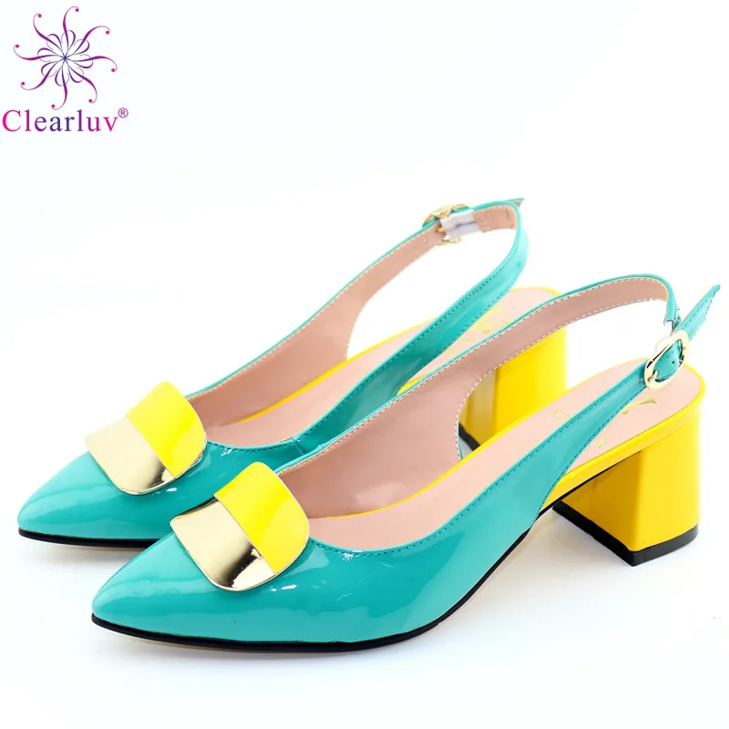 PU Leather Comfortable Heels Green Shoes African Ladies Wedding Sandals Without Bag To Match Italian Metal Button
PU Leather Comfortable Heels Green Shoes African Ladies Wedding Sandals Without Bag To Match Italian Metal Button